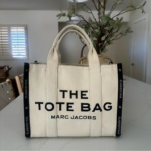 Marc Jacobs Black and Cream Tote Bag